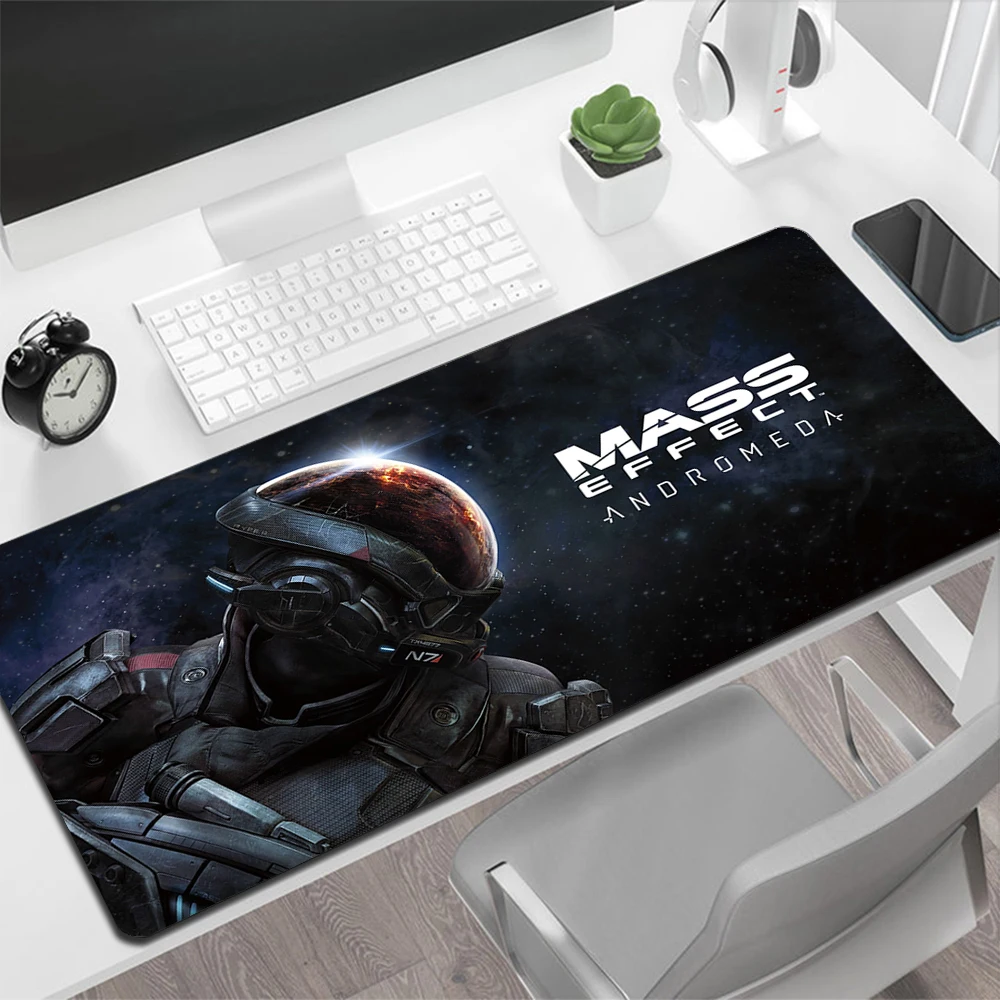 Mass Effect Gaming Tapis De Souris Grand Tapis De Souris PC Gamer Ordinateur Tapis de Souris Grand Tapis De Souris XXL Tapis de Bureau De Clavier Tapis de Souris Tampon