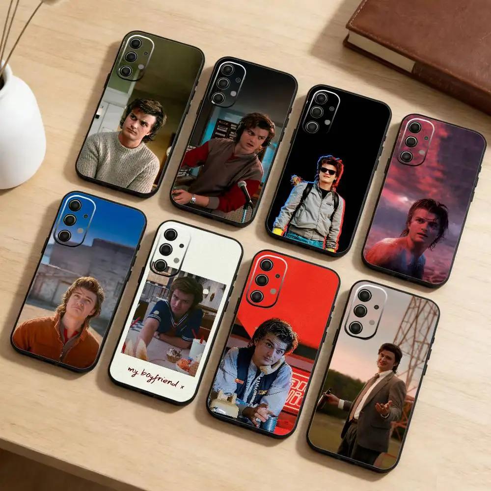 

S-Steve Harrington Phone Case For Samsung Galaxy A73,A21s,A22,A31,A52,A53,A71,A41Soft Black Shell