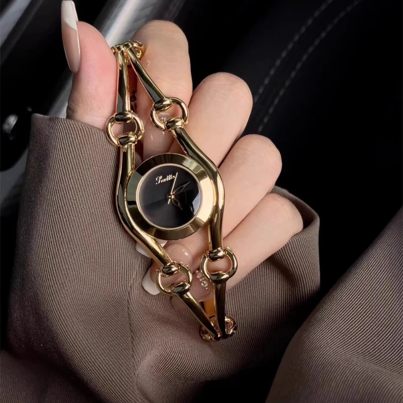 New light luxury retro style elegant women's watch automatic waterproof trend simple classic quartz women's watch birthday gift