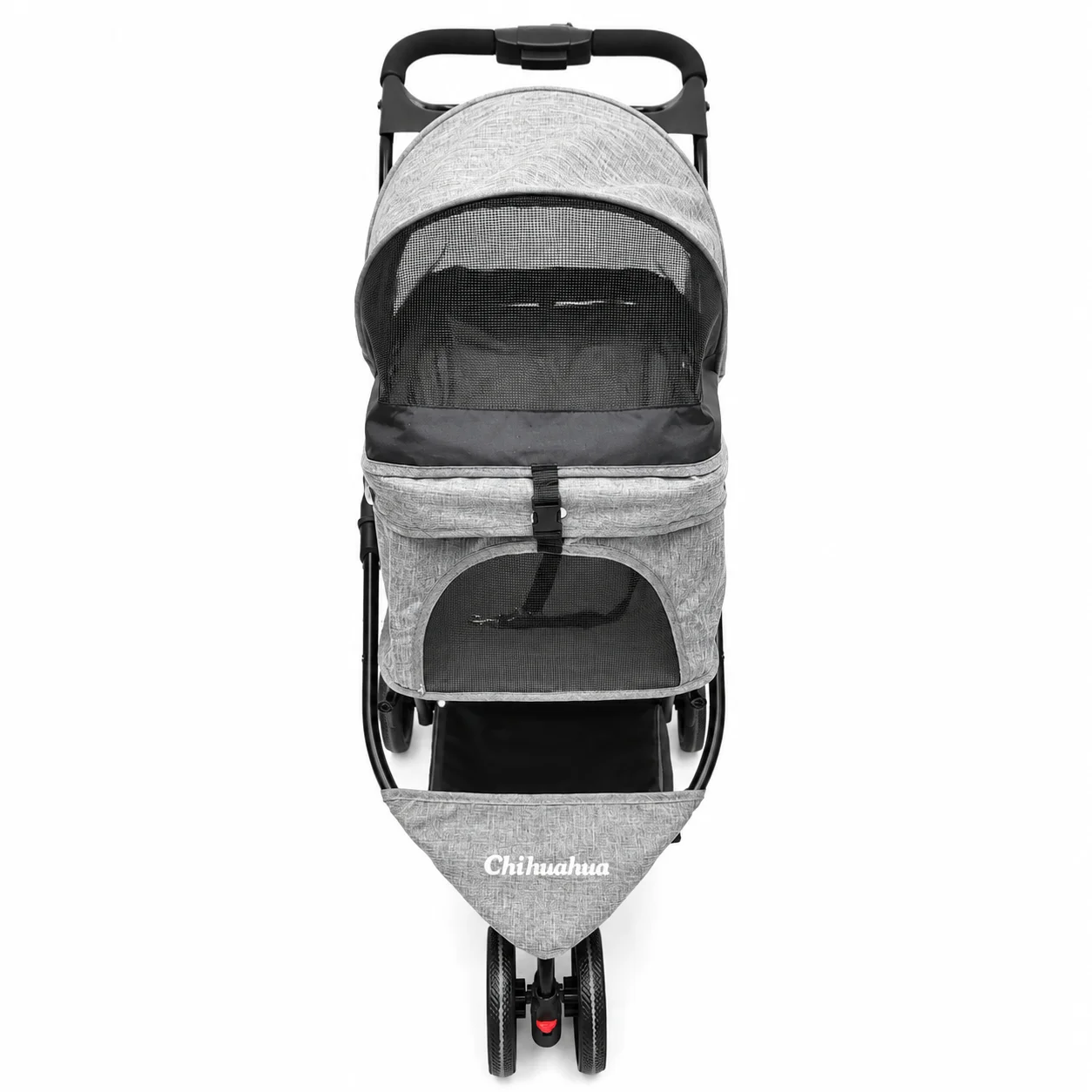 

CHIHUAHUA Foldable Pet Stroller for Small Dogs and Cats Stroller with Mesh Windows Storage Basket Cup Holder for Outdoor Use