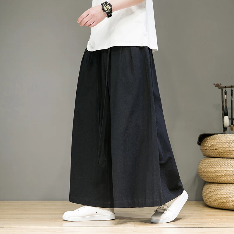 New Harem Pants Men Wide-leg Trousers Casual Baggy Pants Men Harajuku Style Belt Sweatpants Male Hip Hop Streetwear M-5XL