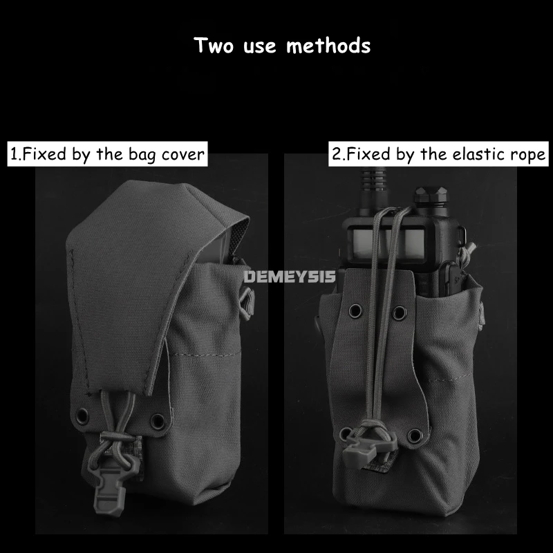

Тактический подсумок MOLLE для охоты, держатель для рации, карман со съемным клапаном, подсумок для магазинов для страйкбола, регулируемая сумка для инструментов