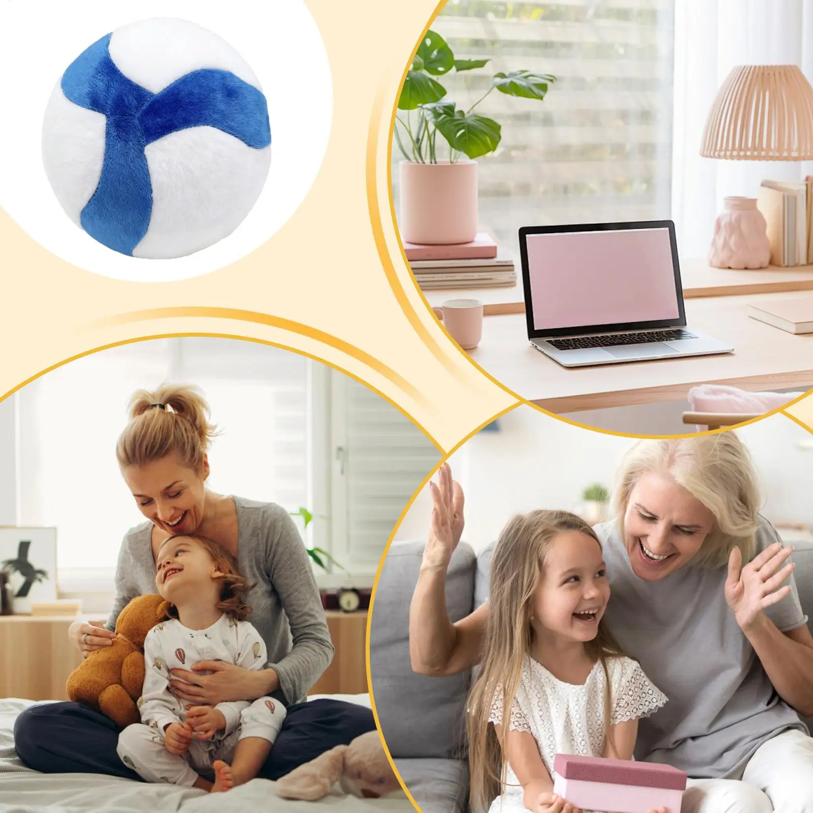 

Volleyball Plush Toy Funny Display Decoration Stuffed Toy Russian Volleyball For Boys Girls Friends Teens Sport Lovers Sofa Bed