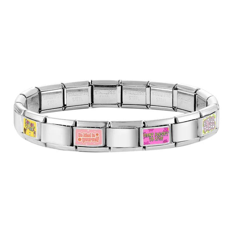 Neue schöne Haustier Katzen und Hunde italienische Charm Links passen 9MM Edelstahl Armband Frauen Männer DIY Herstellung von Schmuck – Detail 15
