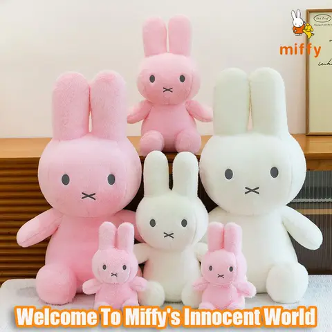 Muñeco de peluche Kawaii Miffy, juguete de peluche esponjoso de dopamina creativo, decoración del hogar de alta calidad, accesorios de Anime, regalos perfectos