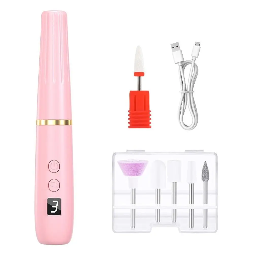 Professional Grade Electric Nail Drill Machine Low Noise Multiple Gears Manicure Machine Dead Skin Removal Grinding Polishing