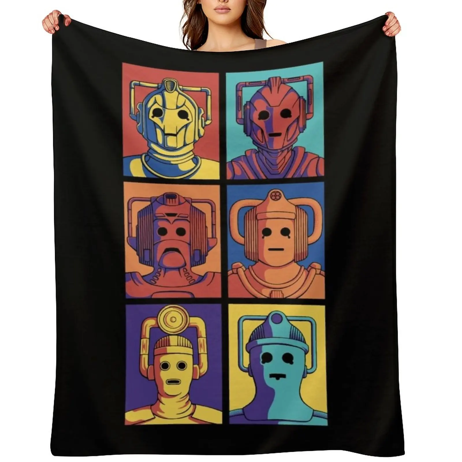 

Cyberpop Evolution Throw Blanket sofa bed Soft Luxury Brand Bed linens Blankets