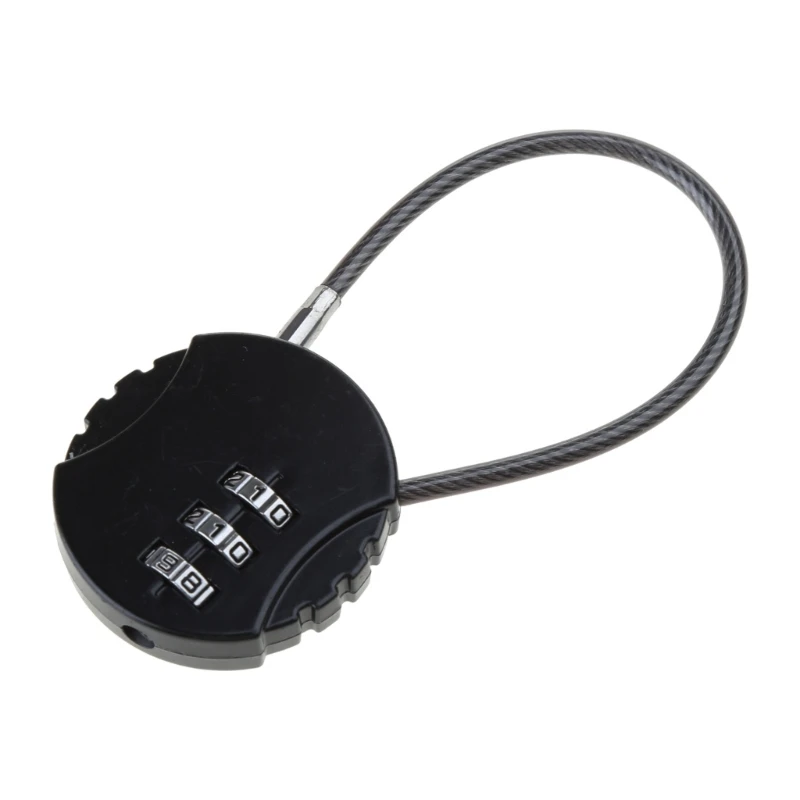 Zinc Alloy Cable Padlock Small Password Lock Set Your Own Combination Lock Dropship