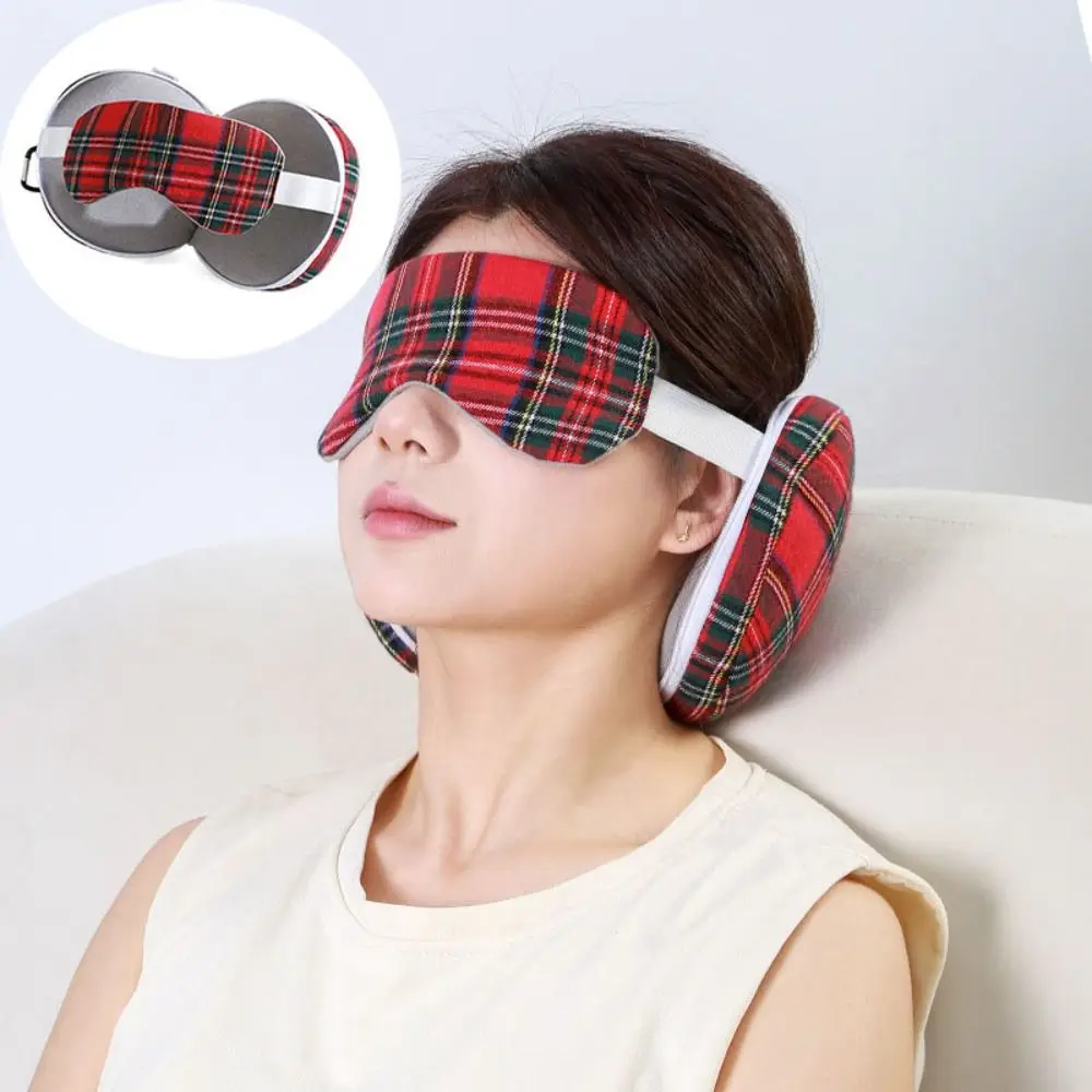 

Multifunctional 2 in 1 Neck Pillows Light-blocking Foldable Travel Pillow U-shaped With Eye Mask Sleep Pillow Airplane