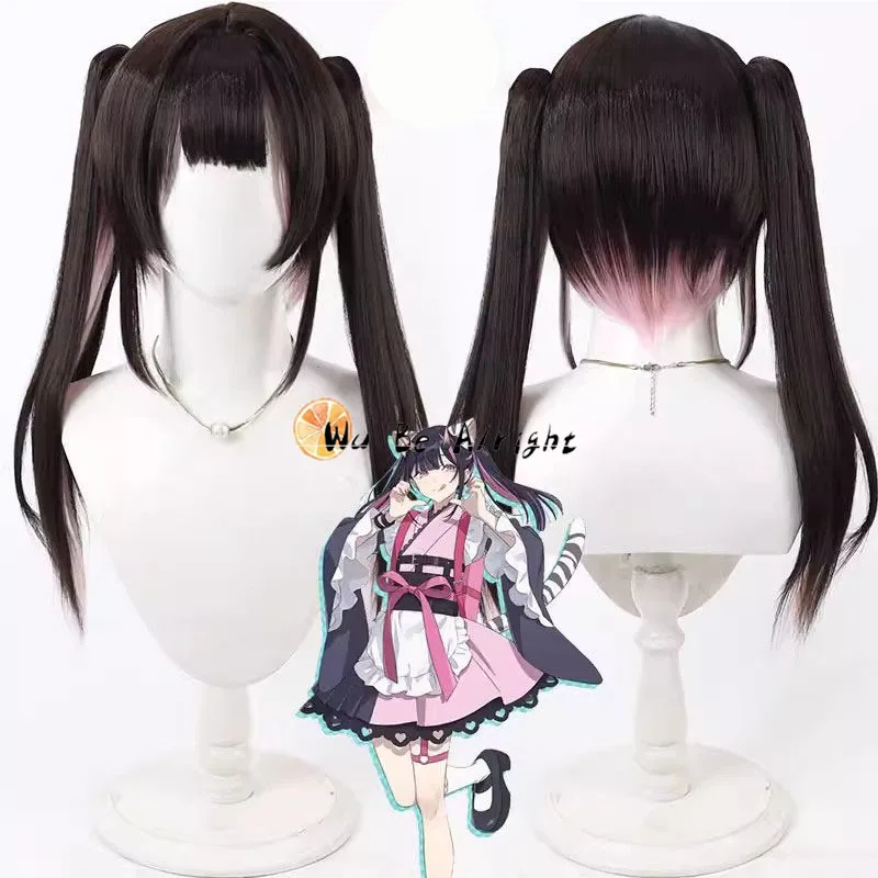 

Cosmic Princess Kaguya Noi Komazawa Anime Cosplay Wig Long Black Ponytail Heat Resistant Fiber Hair Halloween Party Women Girls