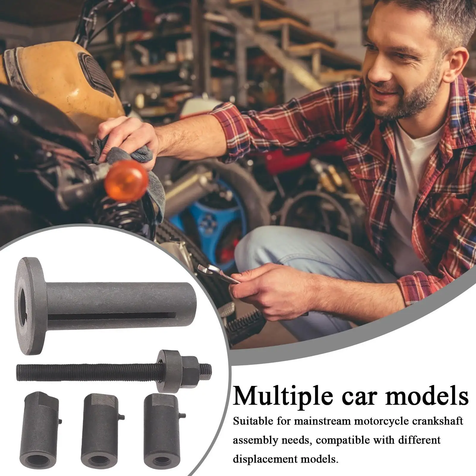 

Crank Puller Tool Bike Crank Puller Installation Tool Multi-purpose Repair Kit Stainless Steel Motorbike Accessories For