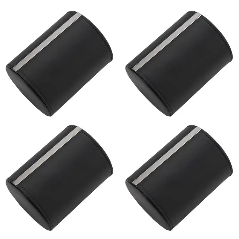 texu-4x-black-necktie-neck-tie-storage-case-travel-gift-box-cylinder-shape