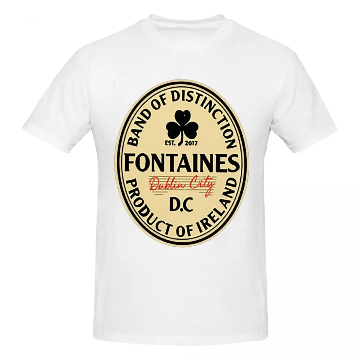 Fontaines DC T-Shirt for Men Cotton Oversized T Shirts Men's Tees Short Crew Neck Summer Clothes Tops S-6XL