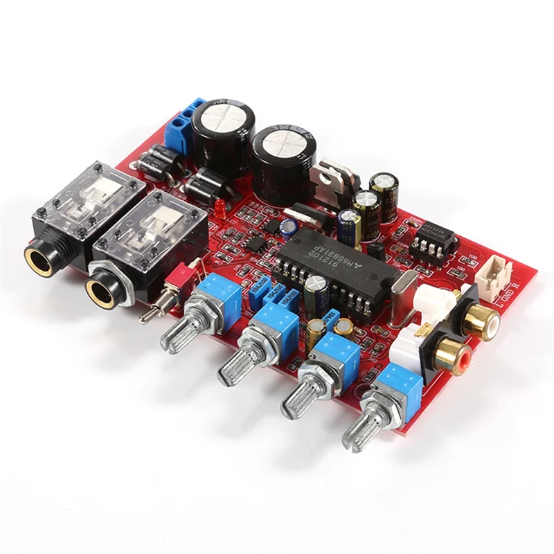 ความจุสูง 2X3300UF ตัวเก็บประจุกรอง YJ0026-OK Preamp Board 1.6 มม.บอร์ด PCB, สําหรับ AC12V-15V Dual แรงดันไฟฟ้าโมดูล