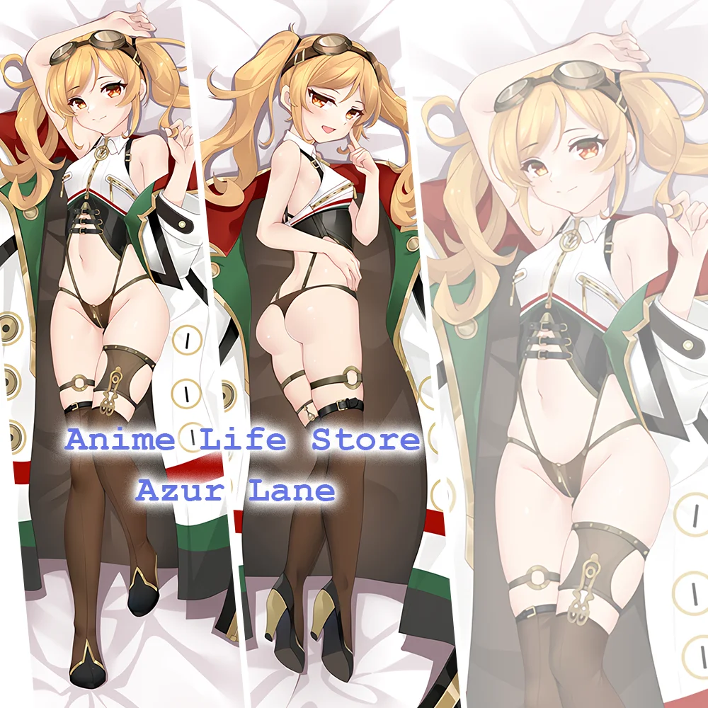 

Anime Azur Lane Pillow Case Dakimakura RN Leonardo Da Vinci Hugging Body Throw Cushion Pillow Cover Case for Beds Sleeping Otaku