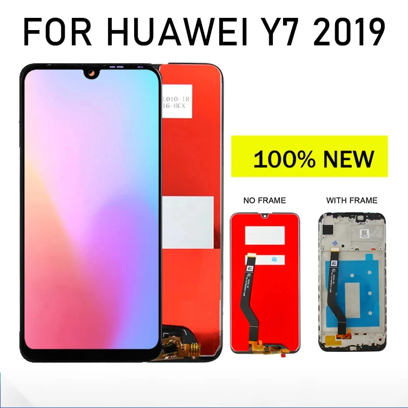 Y7 2019 Display For Huawei Y7 2019 LCD Display Touch Screen Digitizer DUB-LX3 DUB-L23 DUB-LX1 Assembly With Frame