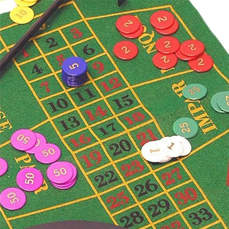 A08P-Roulette Wheel Decoration Supplies Interaction Table Game Turntable For Parties Travel Carnival Adult Gathering