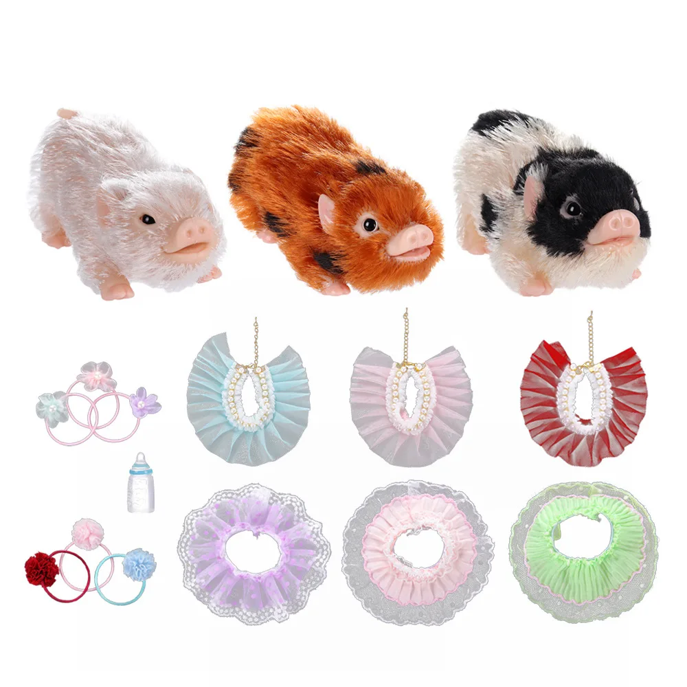 

Cute Newborn Pet Reborn Dolls Toy Soft Lifelike Piggy Silicone Animal Model Play House Toy Reborn Doll Squishy Fidget Kids Gift