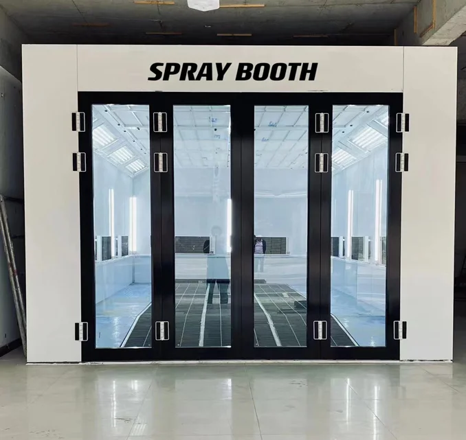 8m Spray Booth Inner Size 790*440*280cm  High Quality Ce Certificate Auto Spray Booth Electric/Diesel Heating Car Paint Room