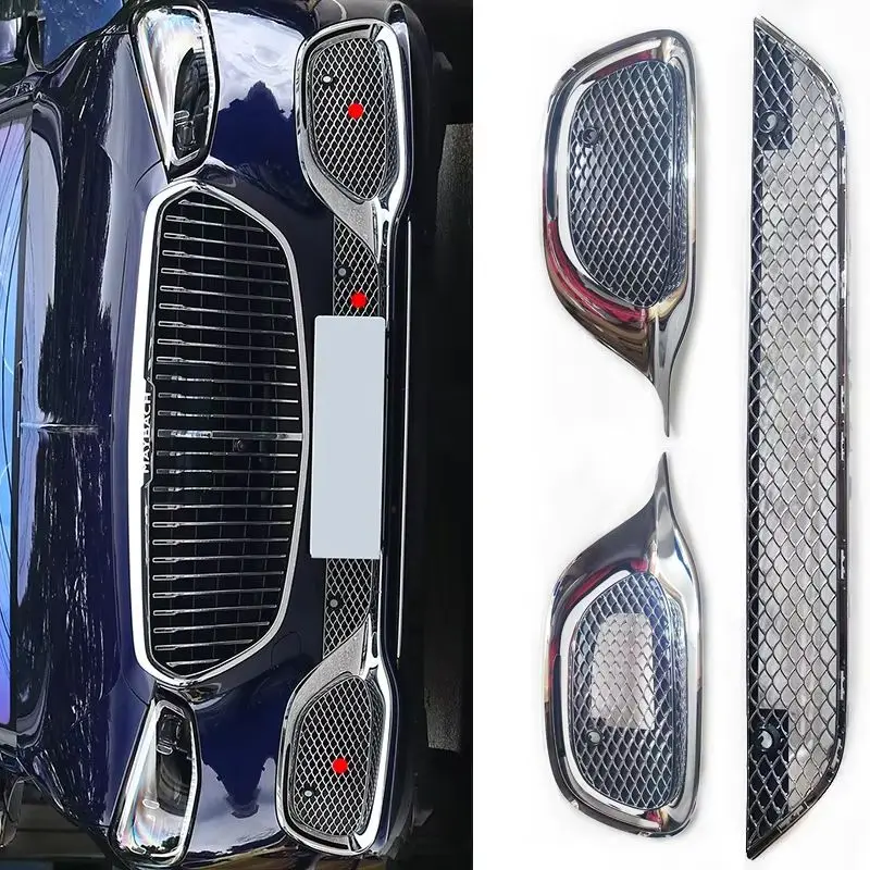 

Below Left Right Grill Grille Silvery Bumper Radiator For Maybach S Class W223 S580 S480 2021-2024 Year A2238854100 A2238854600