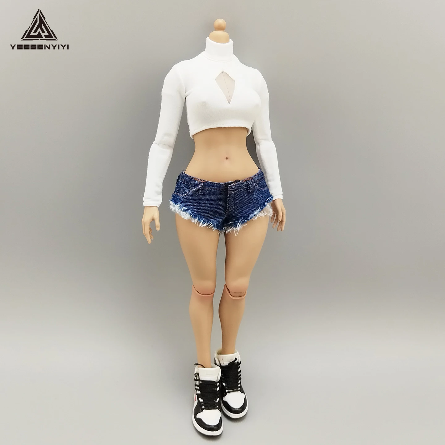 กางเกงยีนส์ขาสั้นขนาด 1/6 แบบข - Shorts Denim Frayed บทวิจารณ์และราคา
