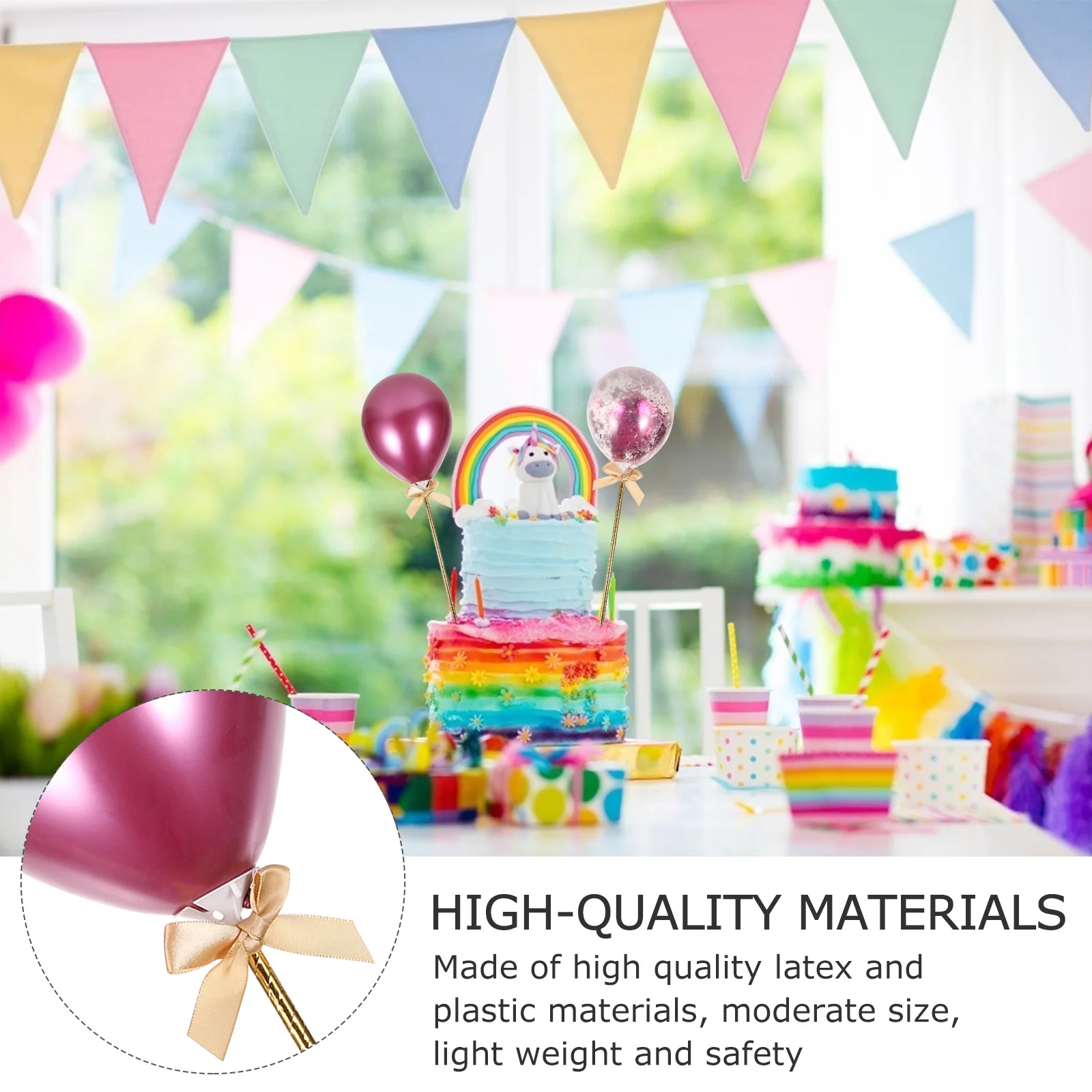

1 set 1 Set Decoration Colorful Decor Decorative Kids Party Supplies Supplies Kids Cake Topper Party Wedding Cake Insert