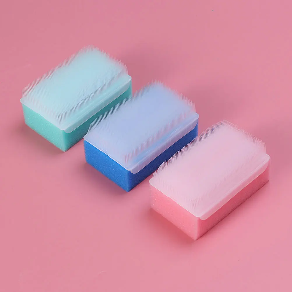 

5Pcs Sponge Bathing Brush Soft Durable Massage Shower Scrubber for Baby Kids Pool Family Use Pink Yellow Blue Green White