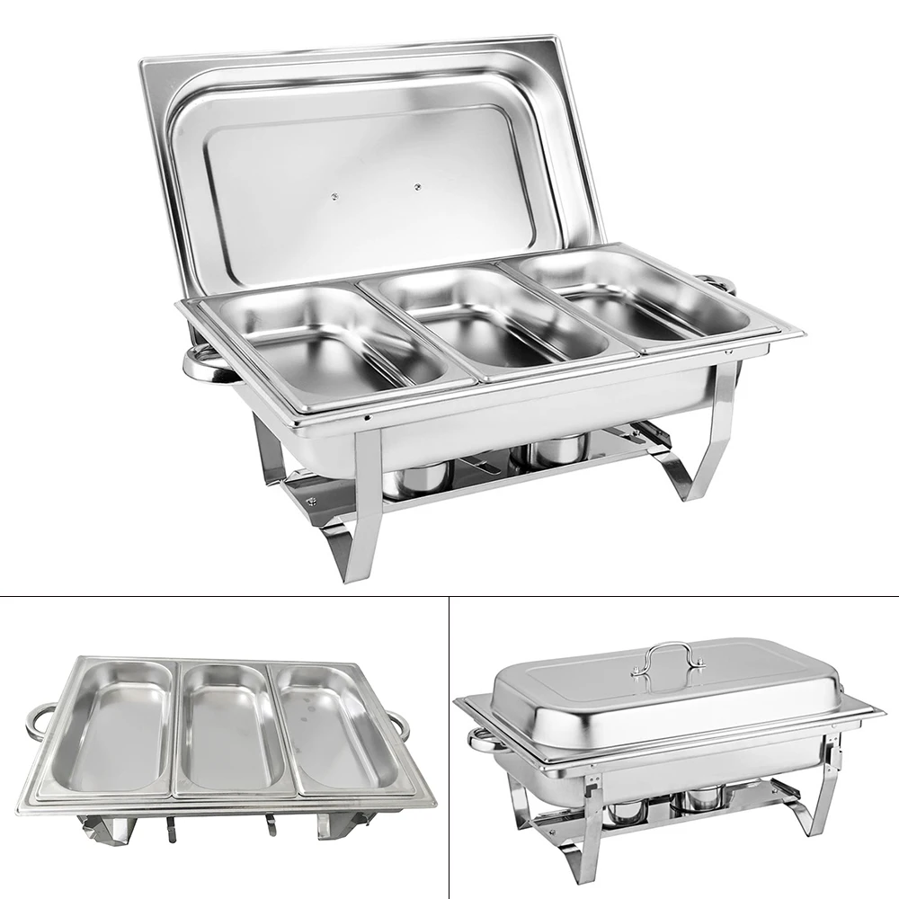 Imagem -06 - Recipiente Aquecedor de Alimentos para Catering Buffet Chafing Dish Warming Container