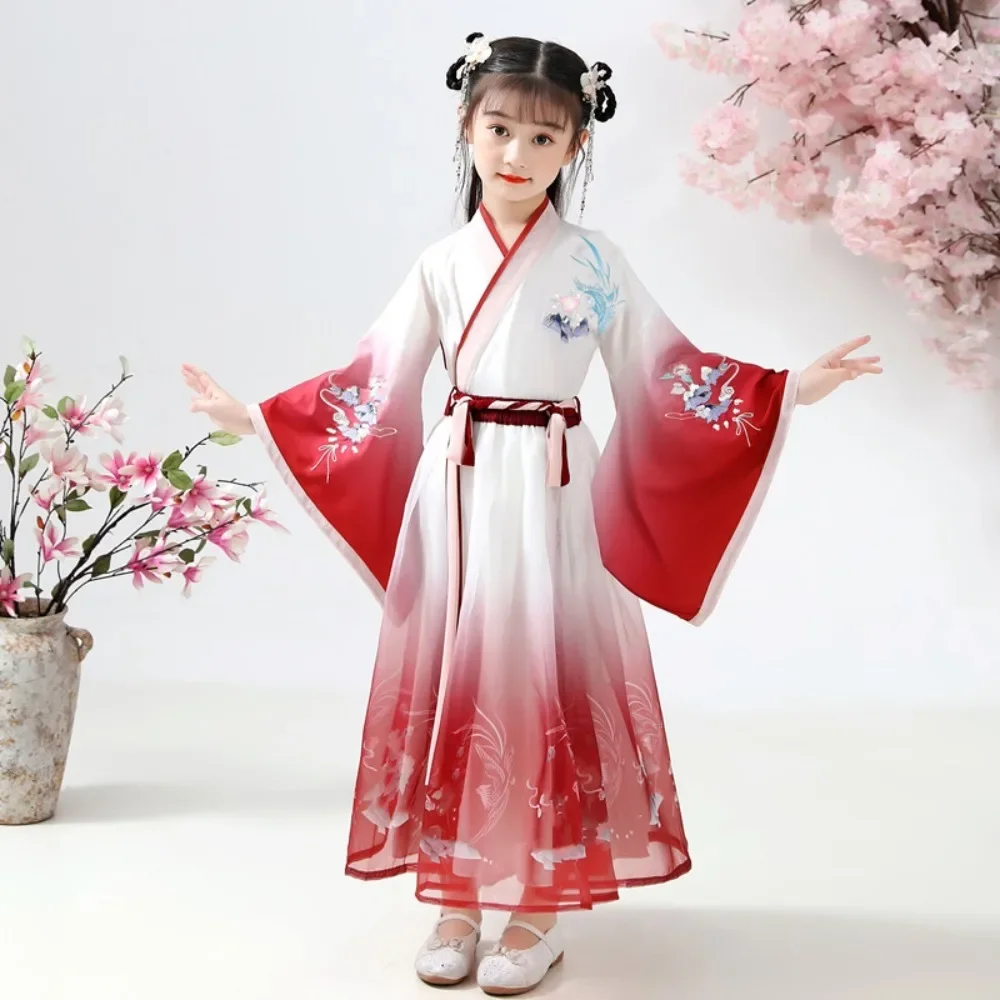 

Ethnic Style Chinese Traditional Dress Cosplay Costumes Kung Fu Kids Clothes Wushu Boy Uniform Girl Hanfu Children Clothing