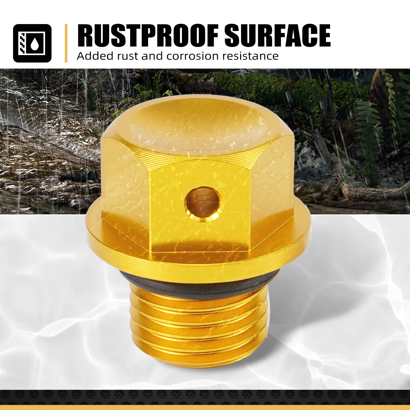 For Suzuki DRZ400SM DRZ400E DR-Z 400S 2000-2023 RM125 RM250 1993-2008 RMZ 250 LTZ 400 SV650 SV650X M12xP1.25 Magnetic Drain Bolt