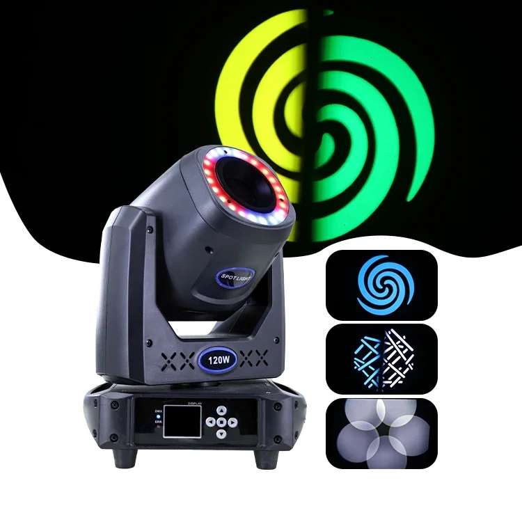 120W Spot LED Moving Head Beam Light With One 100W  White  + 24  Chips