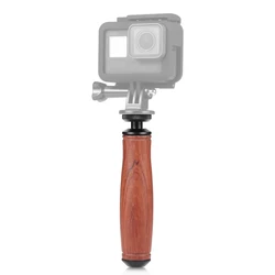 PULUZ Wooden Handle Sponge Handle Camera Grip Stabilizer Handgrip