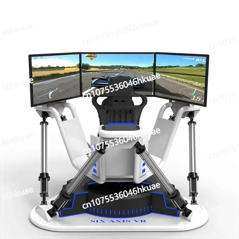 deposit Indoor playground large VR six-axis three-screen dynamic simulation racing driving virtual reality game equipment