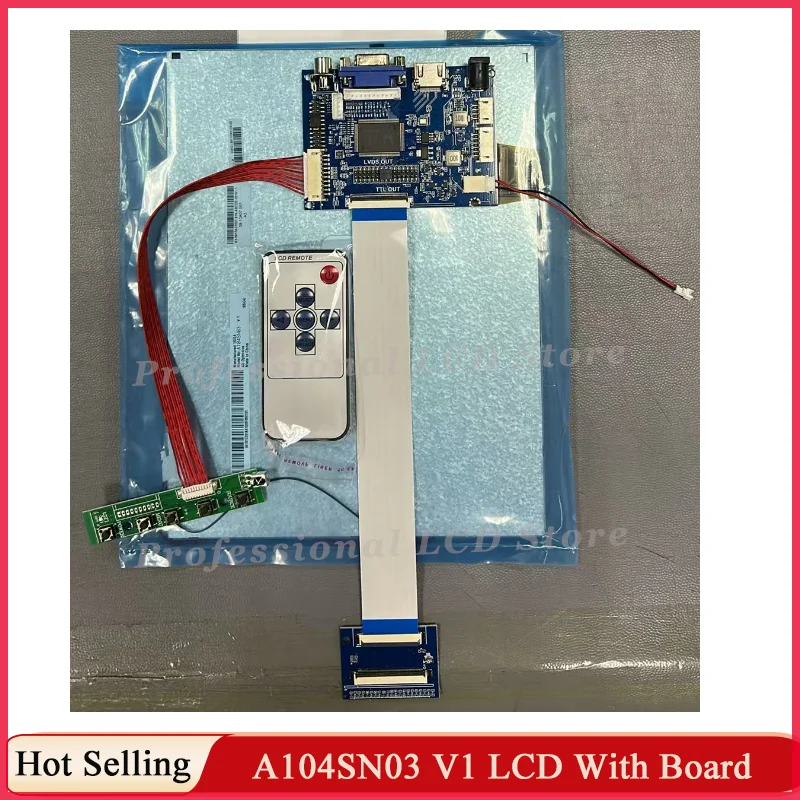 Original New 10.4 Inch LCD Display Screen A104SN03 V1 800*600 60 Pins 4:3 LCD Monitors A104SN03 V.1 LCD Controller Driver Board