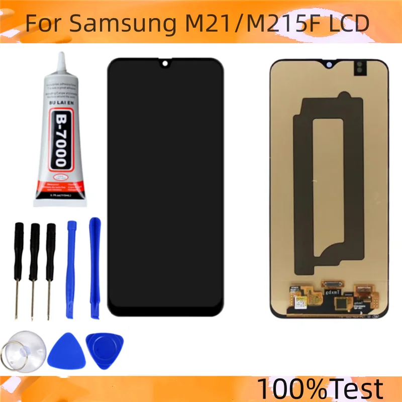 AMOLED High Quality For Samsung Galaxy M21 LCD Display Touch Screen,with Frame For Galaxy M215 M215F SM-M215F/DS SM-M215F/DSN LC