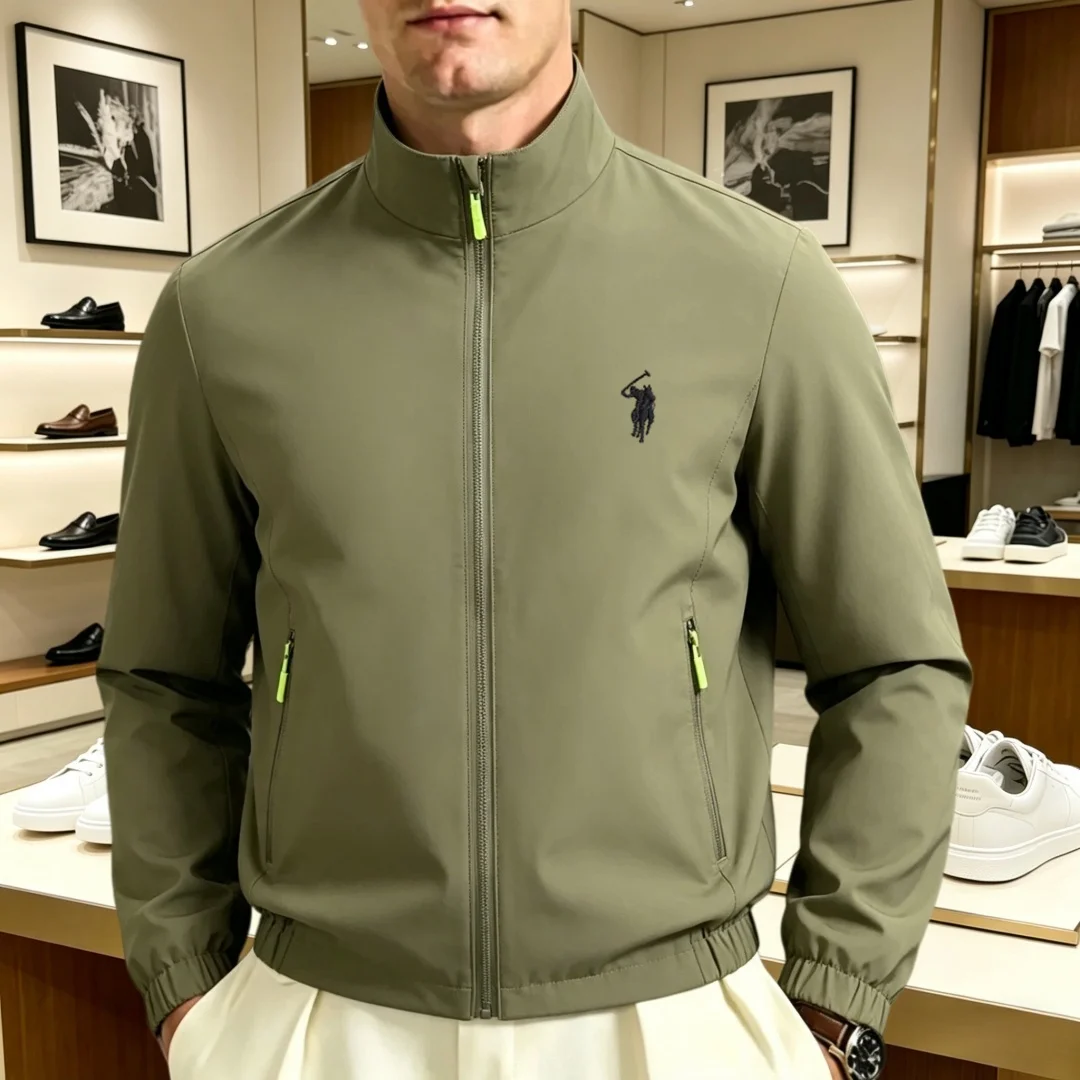 2026new high-end brand men's women's long sleeve zipper jacket autumn fashion exquisite Embroidery waterproof wear-resistant top