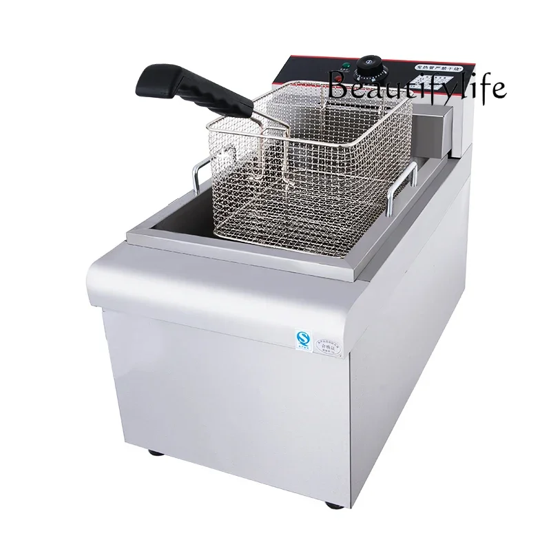 Double cylinder electric fryer 12 liters commercial fryer burger shop equipment