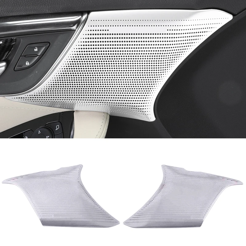 

For Cadillac CT5 2020 Stainless Steel Speaker Cover Interior Trim Side Door Stereo Bezel Collar Ring Garnish Molding