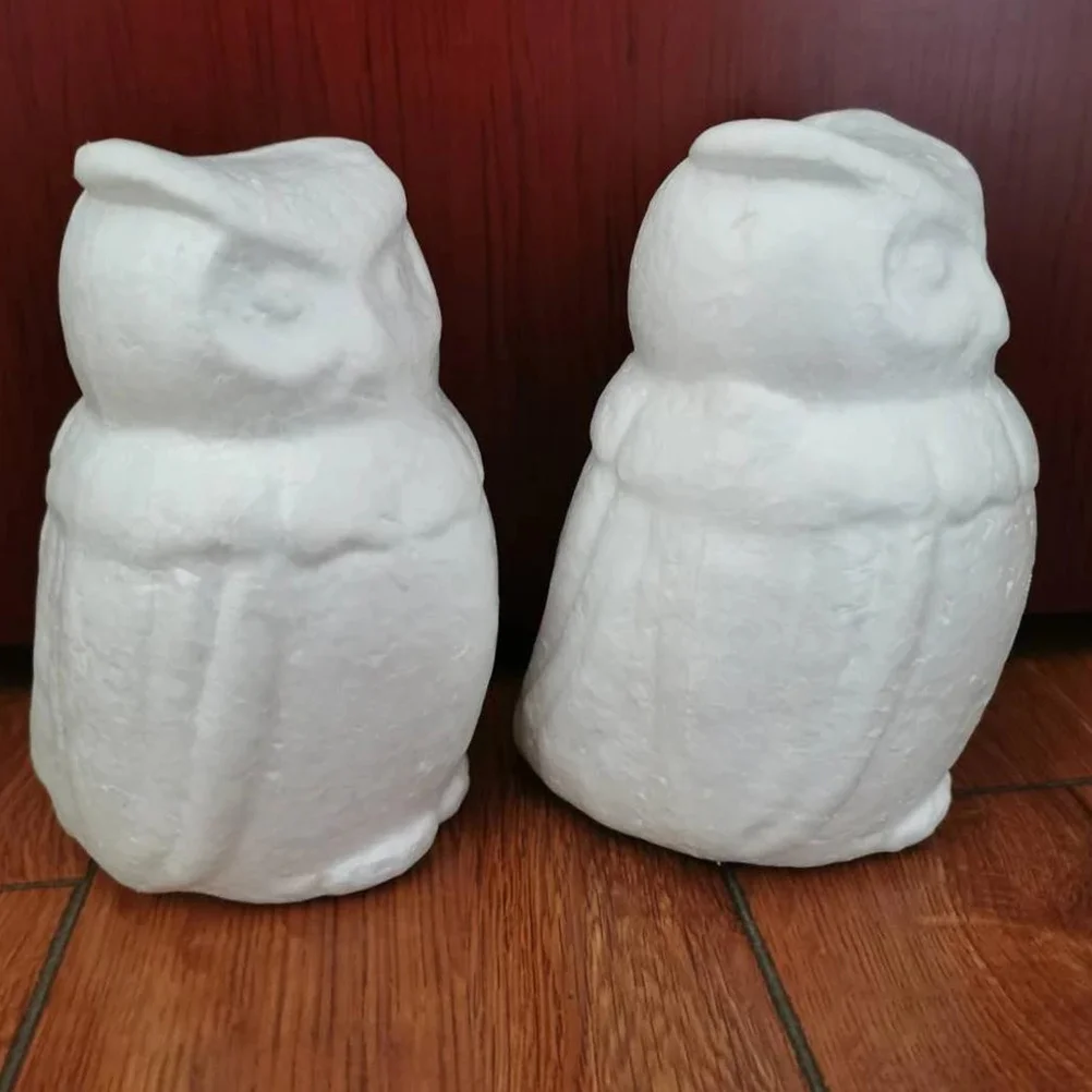 4pcs Diy Crafts Kids Painting Unfinished Diy Home Desktop Decorations Animal Decor Foam For Children Christmas Gift Handmade Art