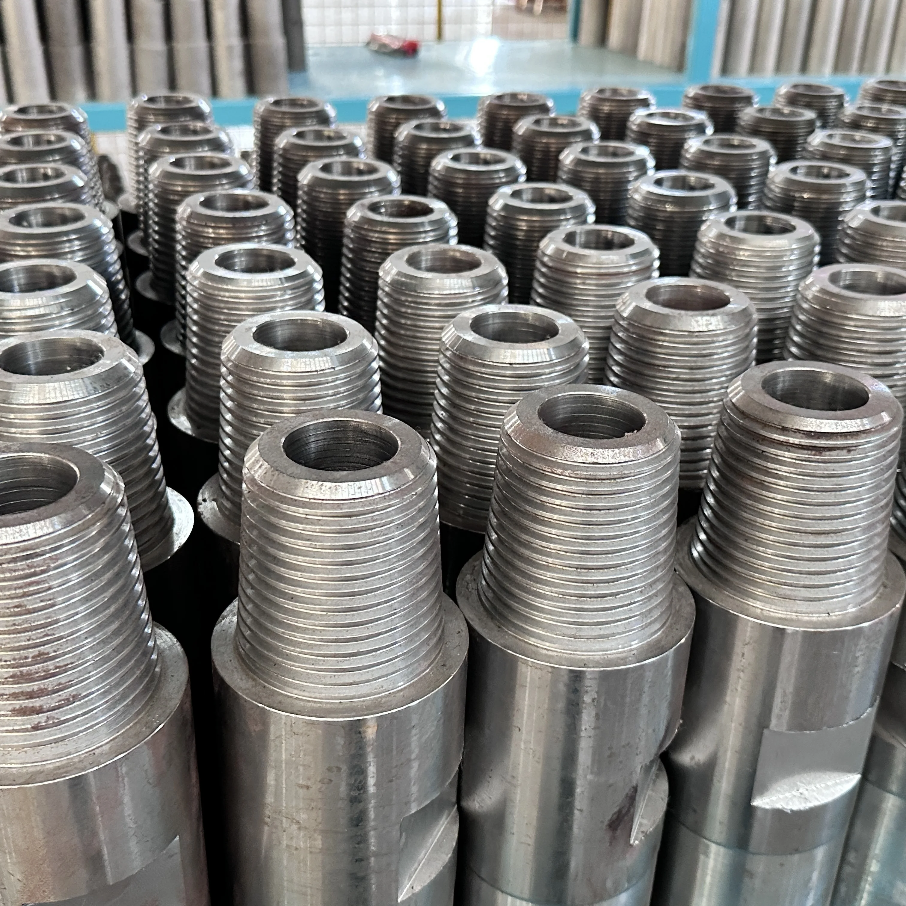 

Water Well Drill Pipe Tool Adapter Connector Joint Drill Rod Adapter Manufacturers producing various types of connectors