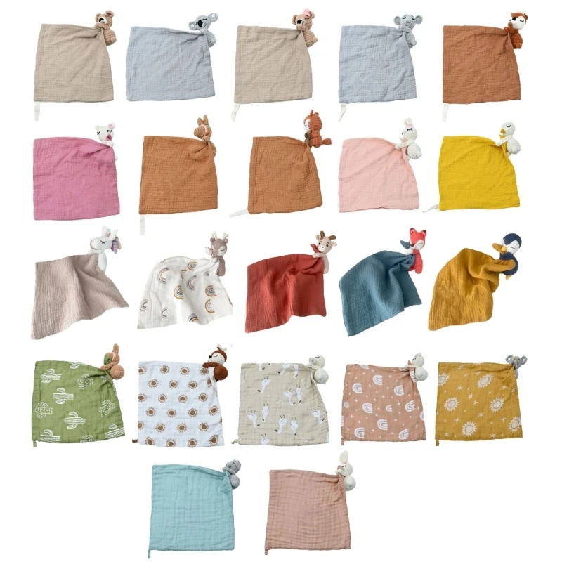 

Calming Baby Sleep Cloth Infant Soothing Towel Small Blanket Breathable Bib