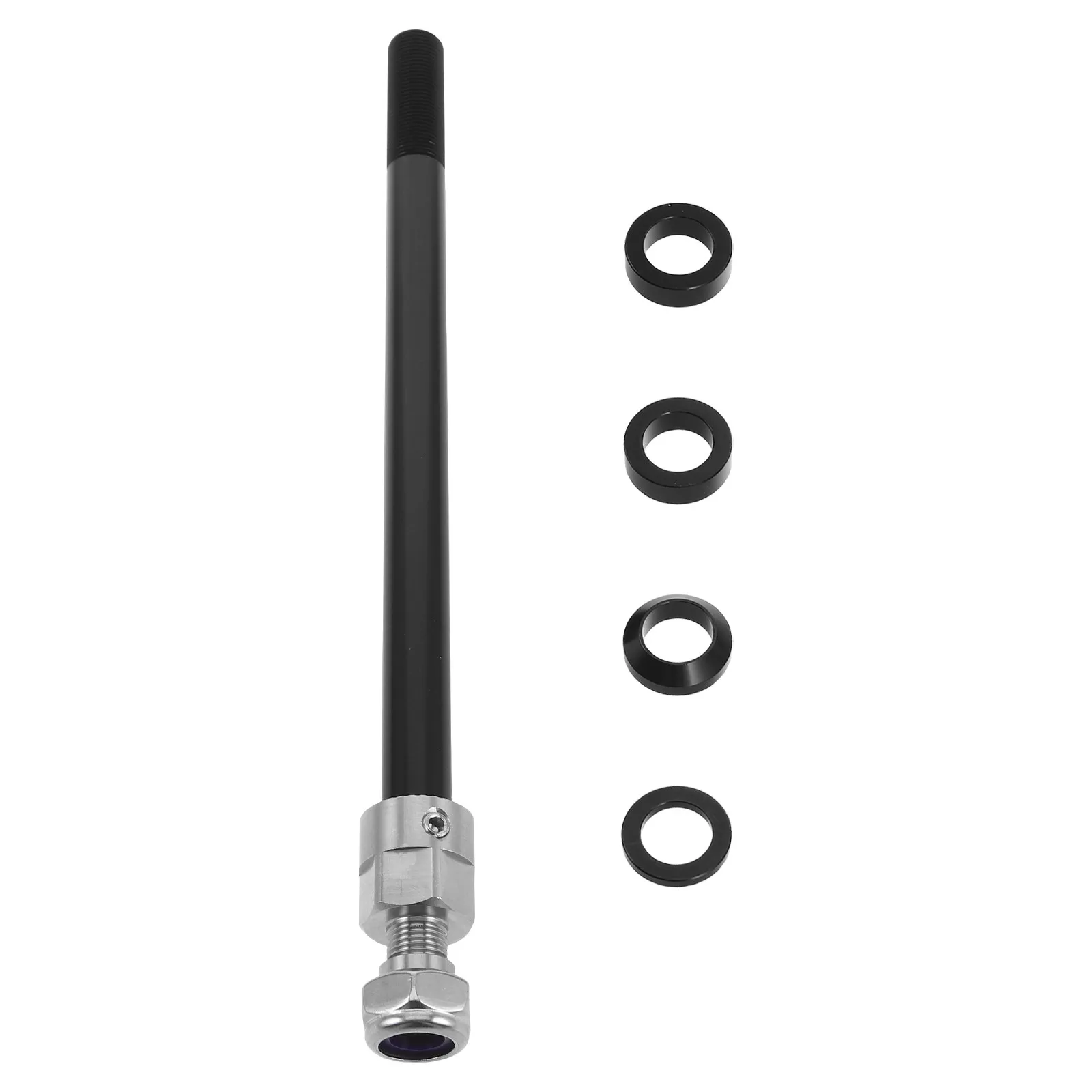 

Велосипедная ось-втулка M12x1.0 для прицепа, усиленная, 121.5-142 мм, быстросъемная, передняя, для грузовых и прицепных велосипедных прицепов