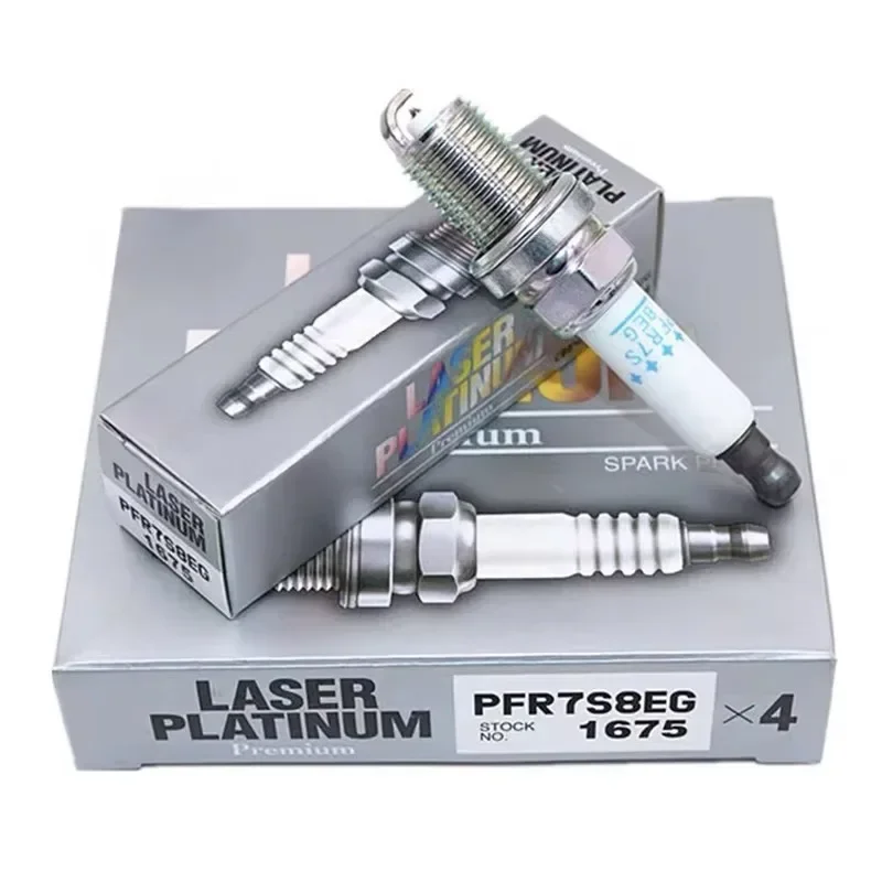 4pcs PFR7S8EG 1675 Dual Platinum Spark Plug For VW Golf Eos Jetta Audi  A3 A4 A5 A6 Q5 R8 S5 TT Passat Tiguan 1.8/2.0T