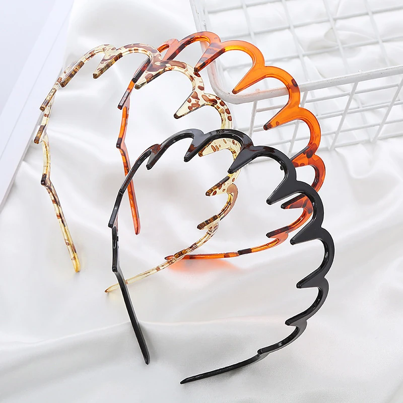 Headband Hair Comb Zigzag Band Notched Headband Woman Man Girl Christmas Birthday Gift Rescue Broken Hair Artifact