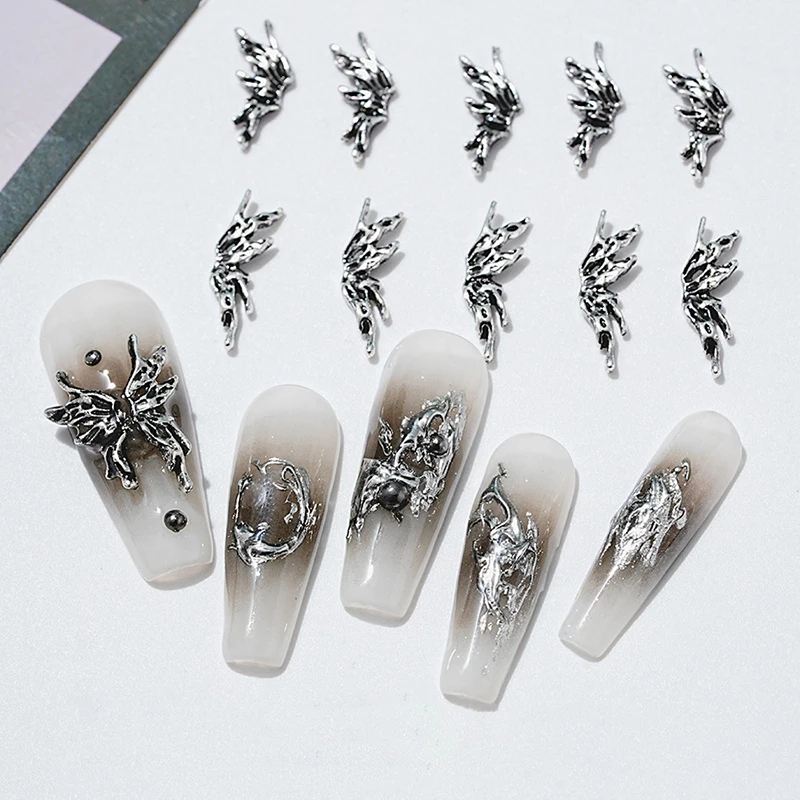 DIY Nail Art Decoration 3D Butterfly Wing Nail Art Charm Nail Drill For Manicure Design Accessory Nail Salon