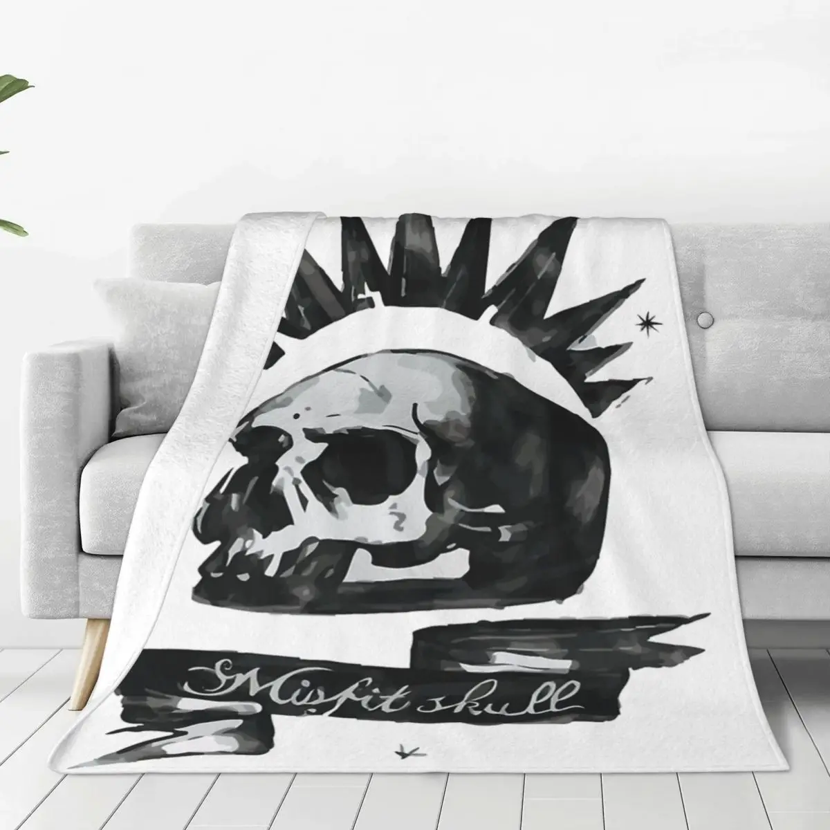 Life Is Strange Flannel Blanket Quality Super Warm Misfit Skull Game Throw Blanket Winter Airplane Travel Outdoor Bedspread