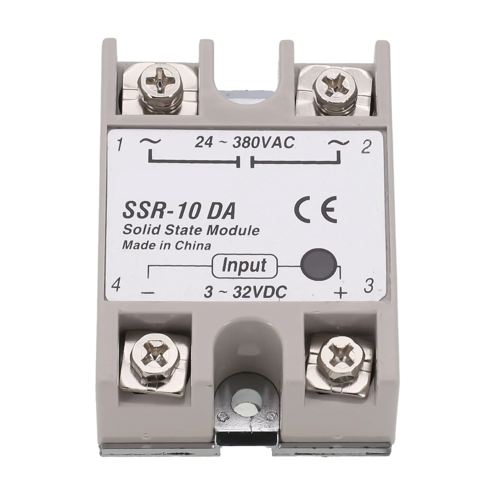 SSR-10DA Voltage Relay Single-phase Solid State Relay 10A DC-AC Relay 3-32V DC To 24-380V AC Plastic Shell Power Tool Parts