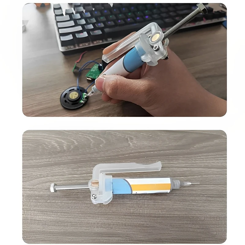 Solder Paste Extruder ปืนกาวสำหรับบอร์ดซ่อมเชื่อมน้ำมัน Booster ขับเคลื่อน UV กาวปืนบัดกรีอุปกรณ์เสริม