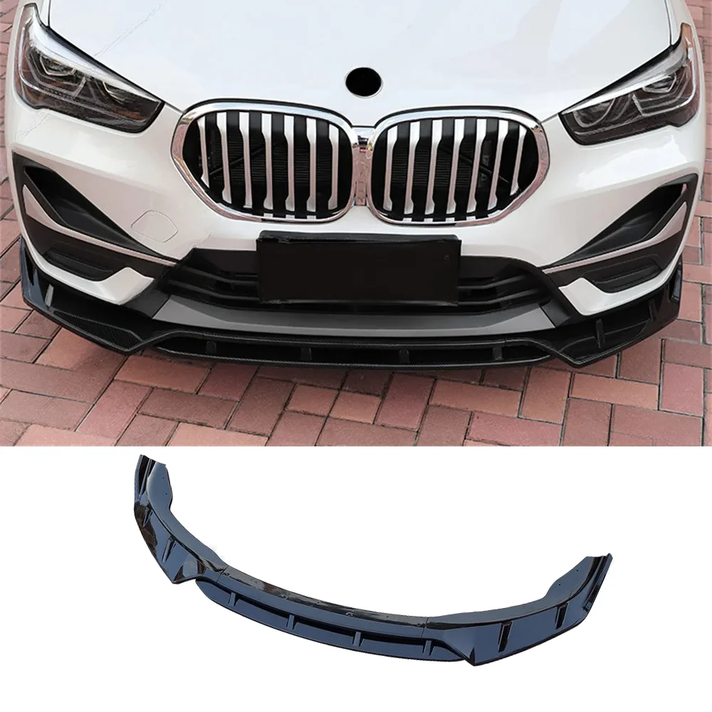 For BMW F48 X1 20i 20d 25i 25d x-Drive 2015 To 2022 Car Front Bumper Lip Spoiler Splitter Diffuser Separator Cover Body Kits - Image 2