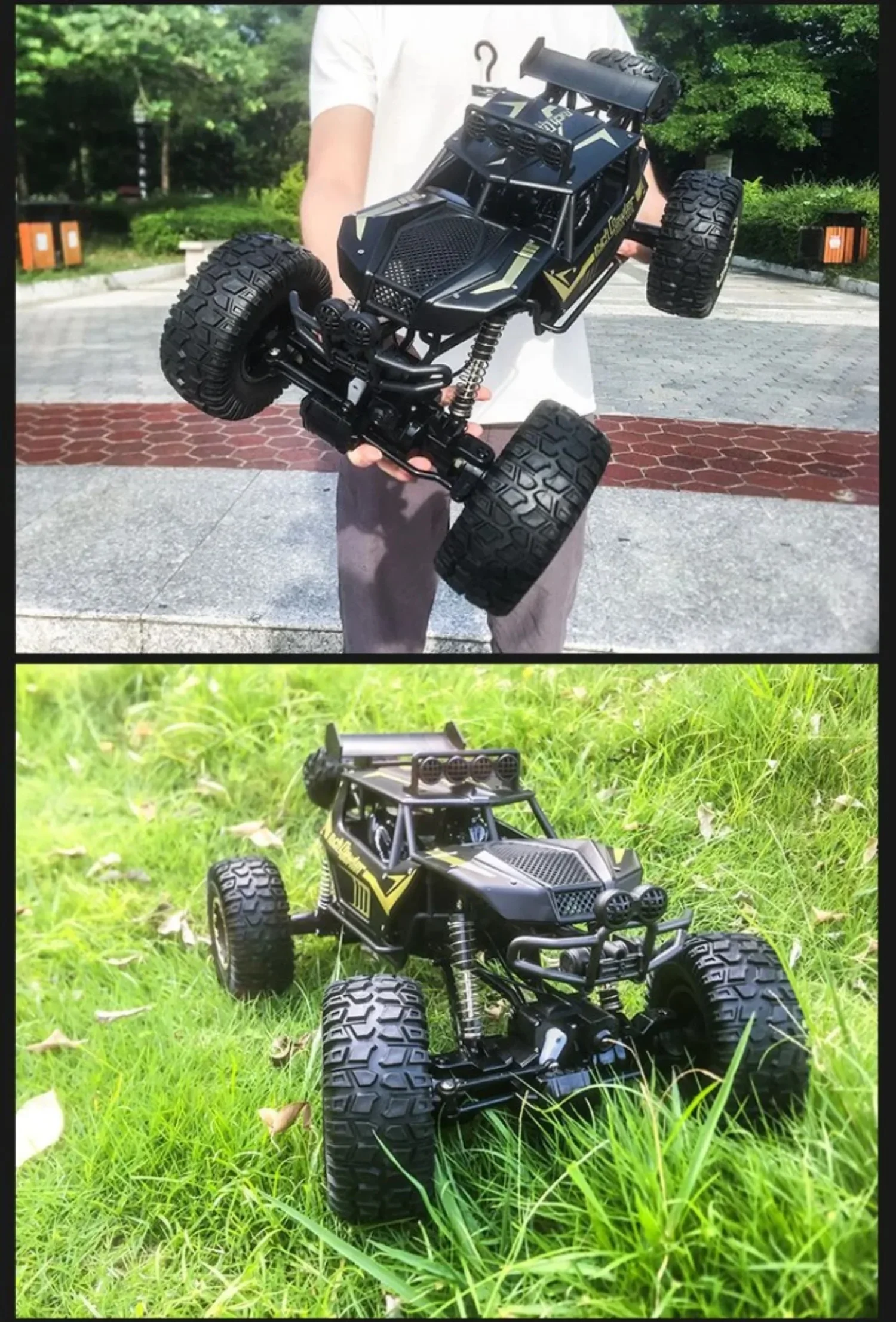 1:8 Duży rozmiar 4WD RC Ciężarówka 50cm Metalowy korpus Wysoka prędkość 2.4G Zdalnie sterowany pojazd terenowy 4x4 Pojazd wspinaczkowy Zabawka